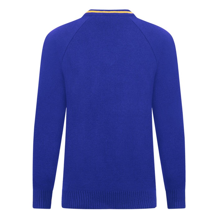 Knitted Piped V Neck Jumper (Welton Primary) - Image 2