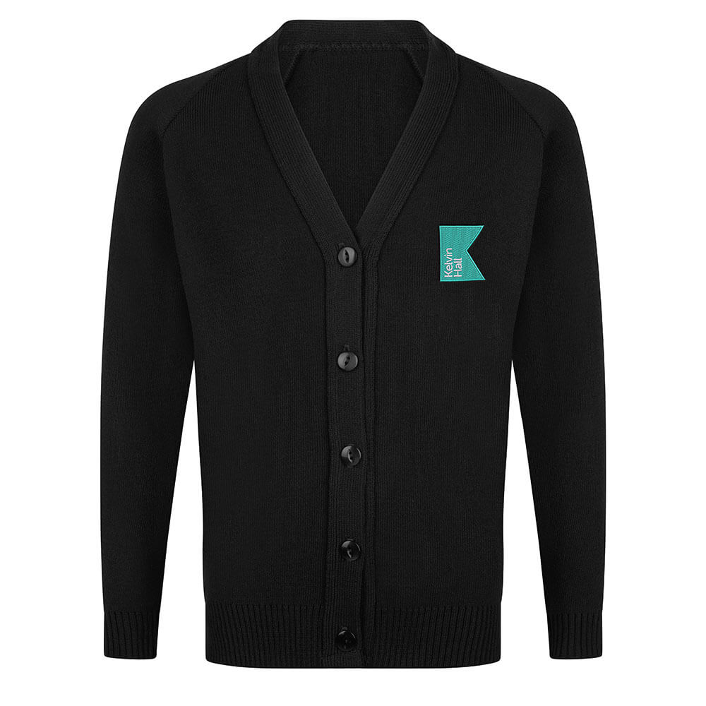 Kelvin Hall Black Cardigan - Rawcliffes Schoolwear - Hull