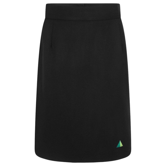 Longcroft School Black Skirt with emb logo - NOW HALF PRICE