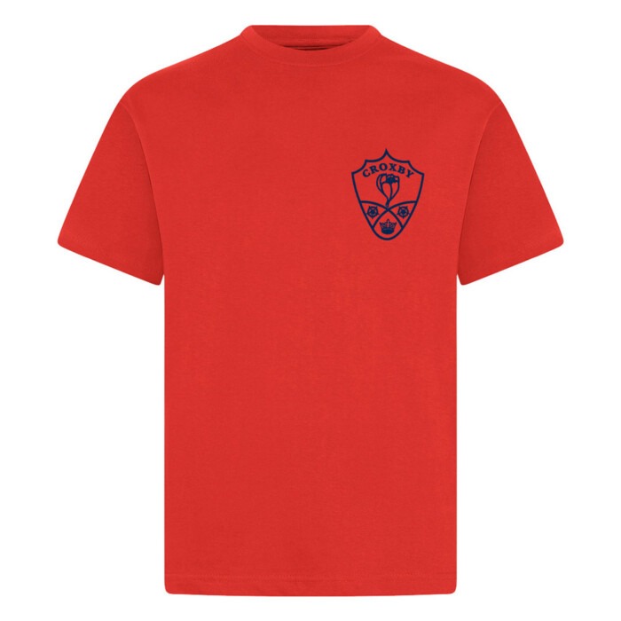 Croxby Primary P.E. T-Shirt Red