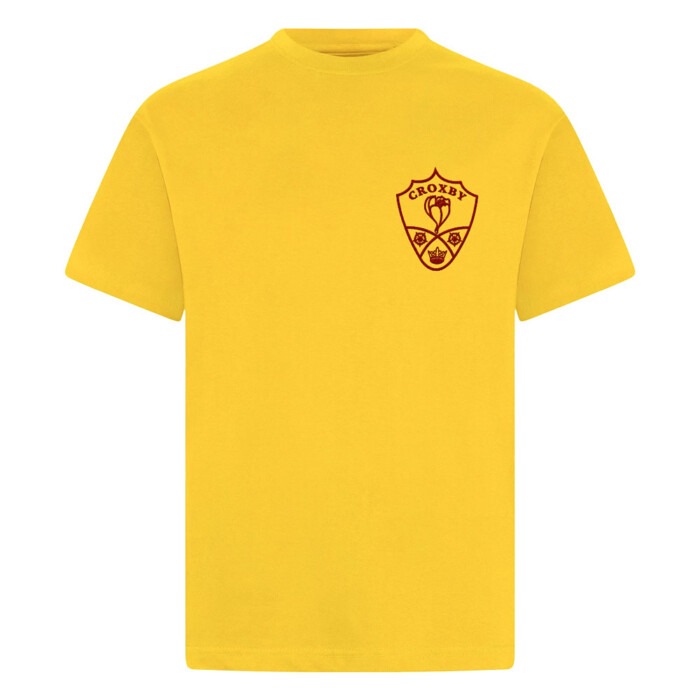 Croxby Primary P.E. T-Shirt Yellow